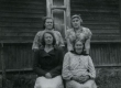 Liisa Tamm, Maali Tamm, Ella (snd Tamm) ja Betti Alver Suislepa Järvekülas 30. VII 1960 - KM EKLA
