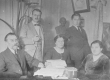 August Kitzberg perekonnaga ja vennapoeg Peeter Kitzberg abikaasaga A. Kitzbergi kodus - KM EKLA