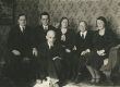 Vasakult: J. Taklaja, Fr. Tuglas, M. Under, E. Hubel, H. Hacker, ees A. Adson [1933] - KM EKLA