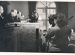 Moment ENSV Kirjanike Liidu IV kongressilt: reporter filmib presiidiumi, kus istuvad Fr. Tuglas, J. Semper, R. Sirge - KM EKLA