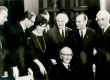 F. Tuglase 80. a. sünnipäeval 1966, a, V. Beekman, R. Parve, D. Vaarandi, R. Sirge, P. Rummo, G. Ernesaks, F. Tuglas (istub) - KM EKLA
