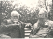 August Tohver (E. Särgava naisevend) ja Ernst Peterson-Särgava Pirita Kosel 1930-ndail aastail - KM EKLA