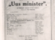 E. Peterson-Särgava "Uue ministri" kavaleht "Estonias" 1922/23 - KM EKLA